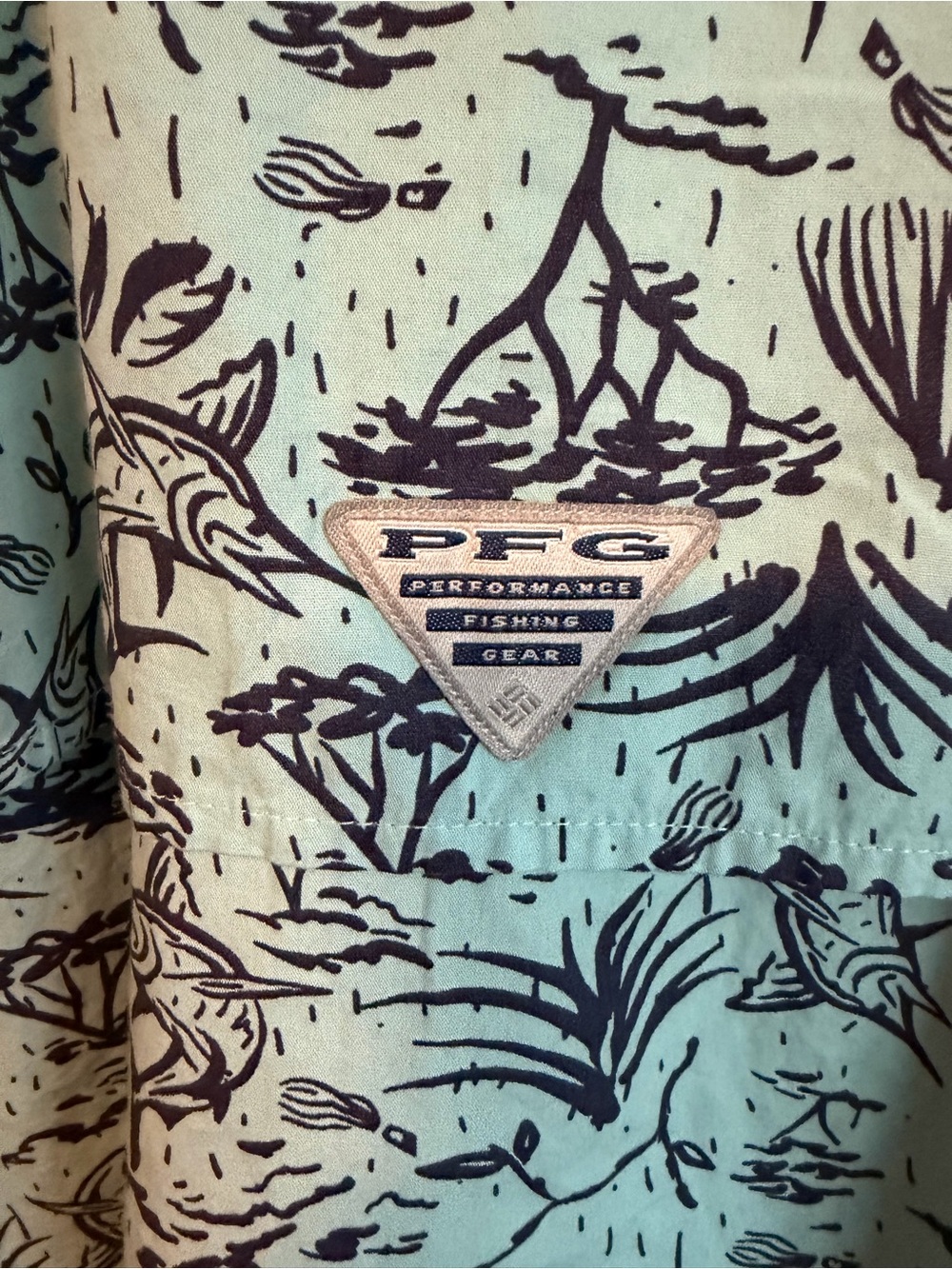 Columbia PFG Regular Fit Casual Button Down Shirt. NWT - Picture 7 of 9